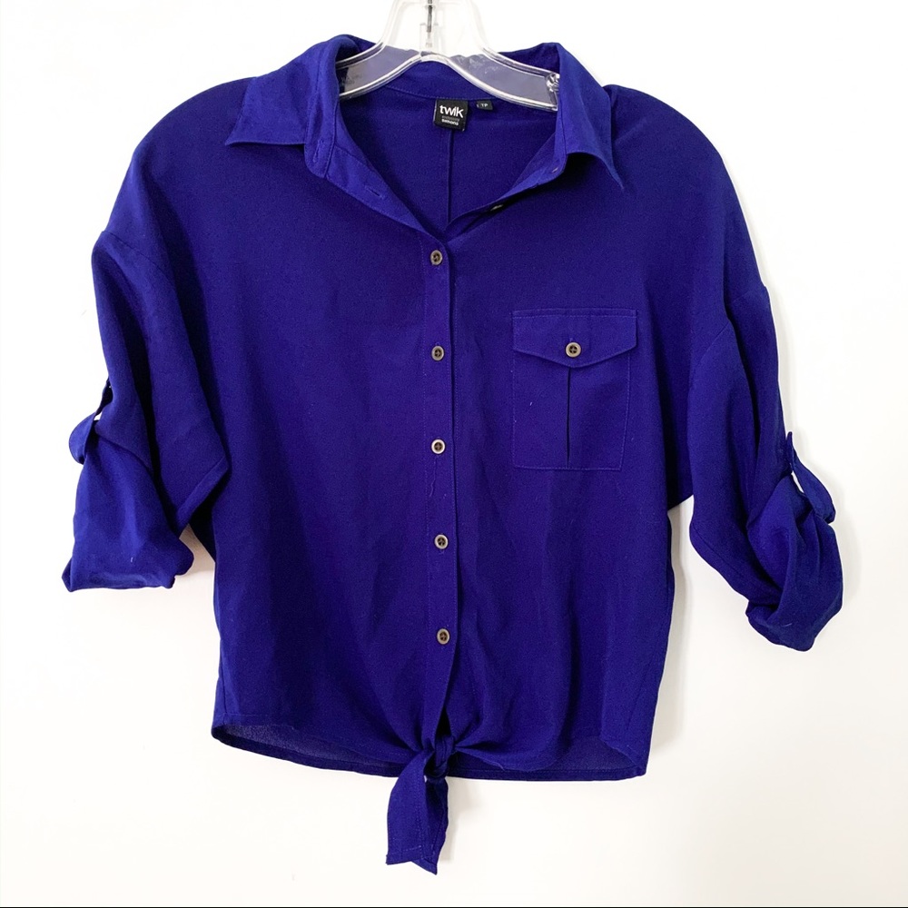 Royal Blue Blouse